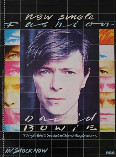 An advert featuring David Bowie