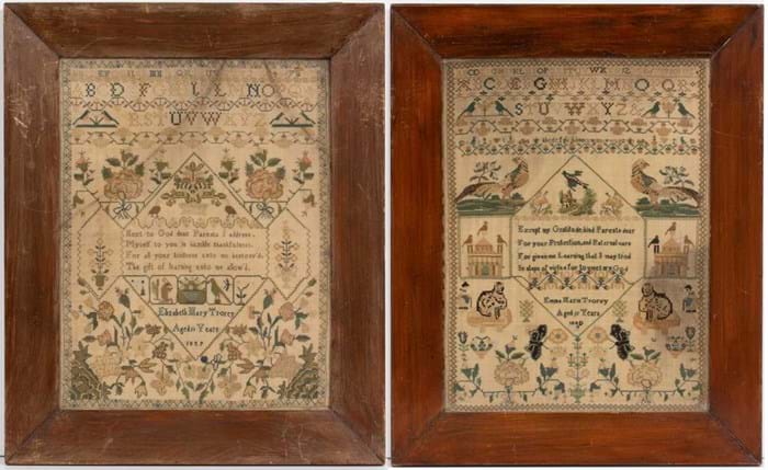 Early Victorian samplers