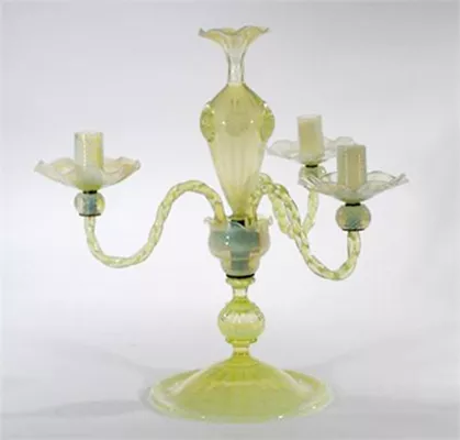 Whitefriars Glass James Powell candlestick