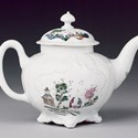 Worcester Porcelain rococo teapot