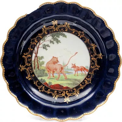 Worcester Porcelain Aesops Fables plate