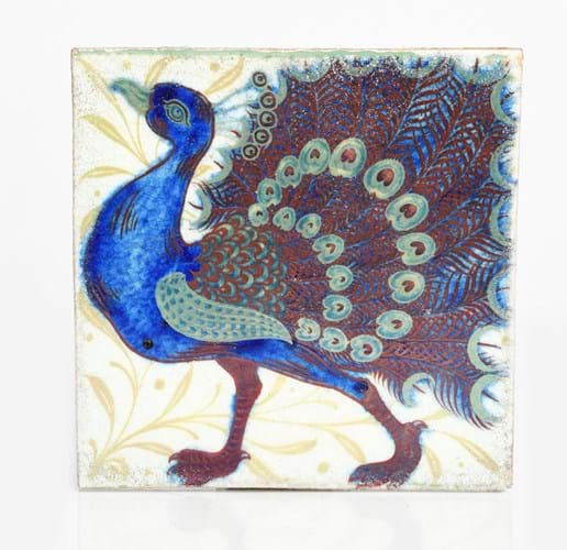 Willian de Morgan peacock tile