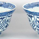 Blue and white bowls