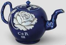 Drinking a toast to the Bonnie Prince – in an English teapot