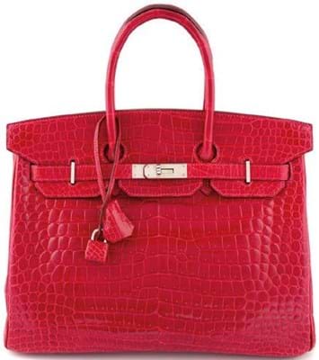 Hermès 2010 red Birkin bag