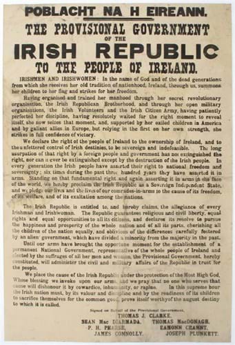 1916 Proclamation of the Irish Republic