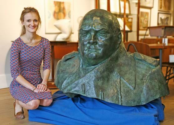 Sworders bronze of Sir Winston Churchill
