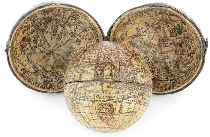 Globe and armillary sphere
