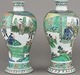 Rare example of vases dated to a particular year