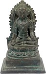 Java bronze depicts a figure of wisdom