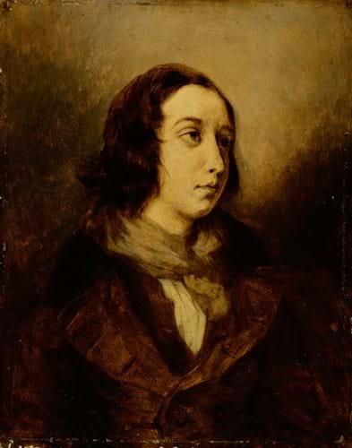 Eugène Delacroix portrait of George Sand