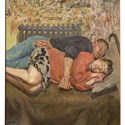 Ib and her husband by Lucian Freud