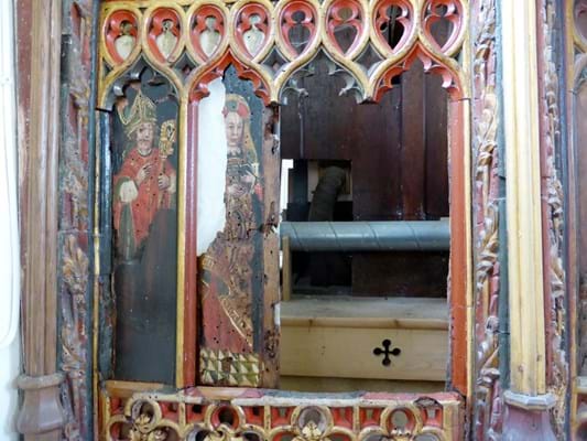 Rood screen of Holy Trinity at Torbryan