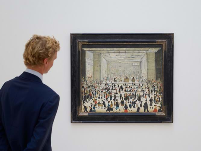 ‘The Auction’ by LS Lowry