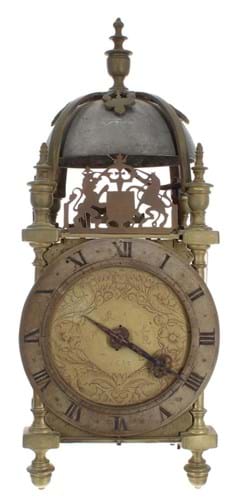 Lantern clock by Edward Webb