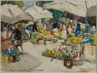 St Tropez scene by ‘The Fifth Colourist’ John Maclauchlan Milne catches the eye in Glasgow sale