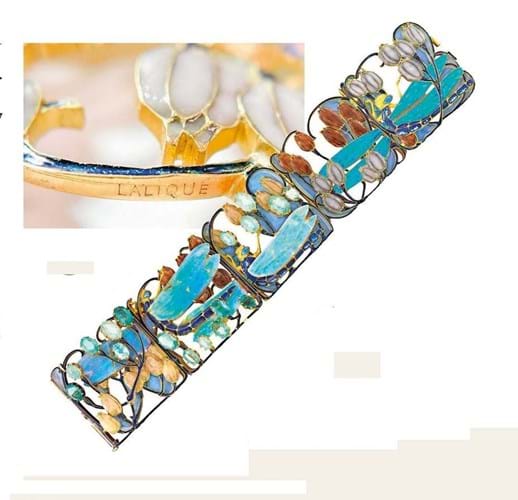 Lalique dragonfly bracelet 