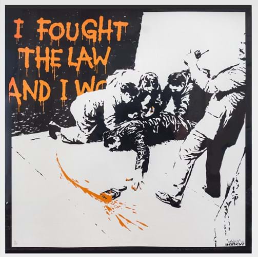 ‘I Fought the Law’ a Banksy screenprint