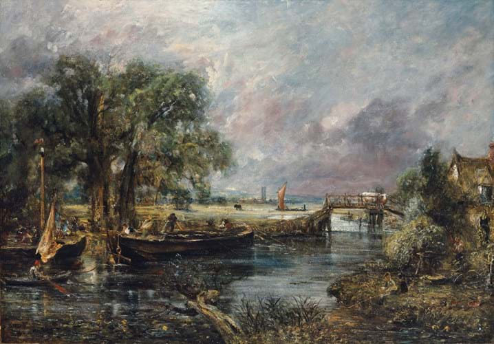 View on the River Stour by John Constable