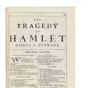 Hamlet from the copy of Shakespeare’s Fourth Folio
