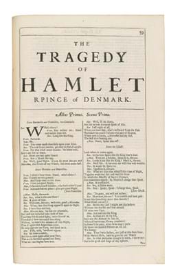 Hamlet from the copy of Shakespeare’s Fourth Folio
