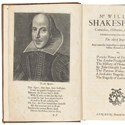 Frontispiece with engraved portrait of Shakespeare by Martin Droeshout 