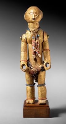 Wooden statue from the Ivory Coast