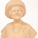 Plaster bust of the Queen Mother 