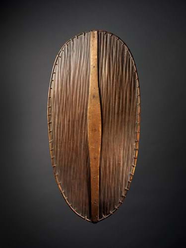 Utap, Dayak shield from Borneo, Indonesia from Patrick and Ondine Mestdagh