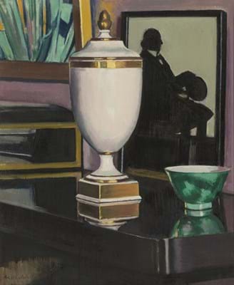 Still life by Francis Cadell which is joined by the Wedgewood vase