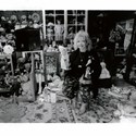 Rachel Karslake with doll collection 