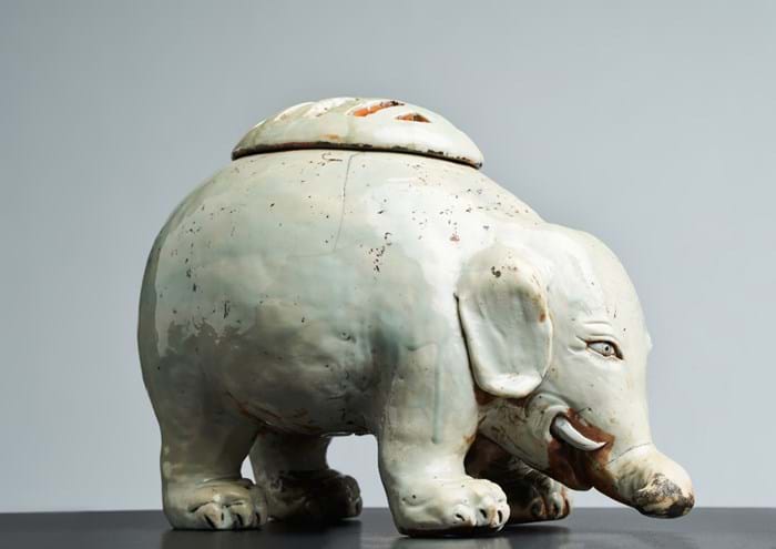Japanese porcelain elephant