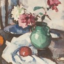 Roses in a Green Vase by Samuel Peploe