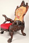 Take the throne: extraordinary Victorian carved chair in demand at Scottish sale