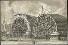 The web shop window: A view of the first Blackfriars Bridge under construction 