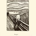 Edvard Munch lithograph of The Scream