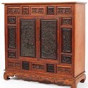 Chinese carved hardwood cabinet 