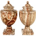  Italian alabaster vases 