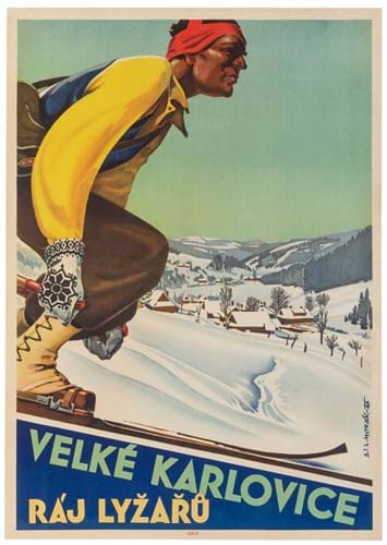 Cazech ski poster