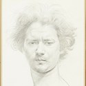 Augustus John drawing of Jacob Epstein