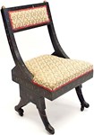 Exotic Christopher Dresser chairs influenced by Egypt motifs