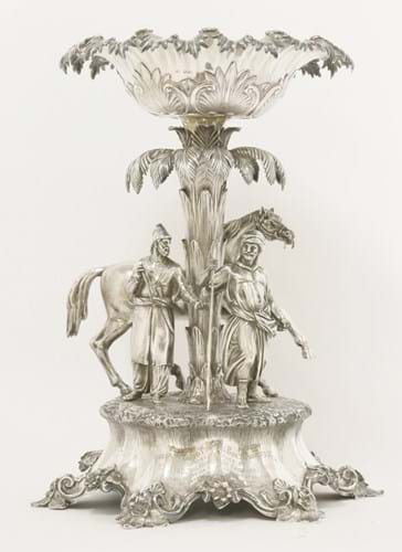 A Victorian silver centrepiece at Sworders