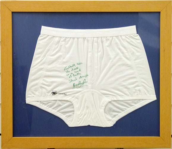 Sloggi pants signed by Gary Lineker