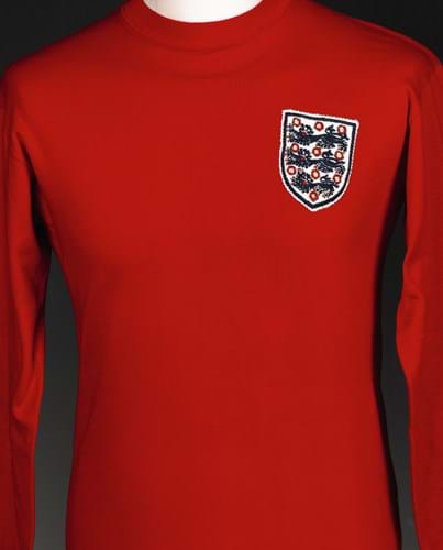 Geoffrey Hurst's 1966 England shirt at Sotheby's