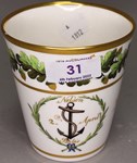 Porcelain beaker from the Baltic Service attracts bidding in Cumbria