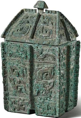 Archaic bronze ritual vessel