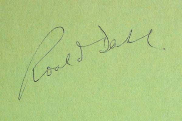 Roald Dahl signature Peter Harrington 