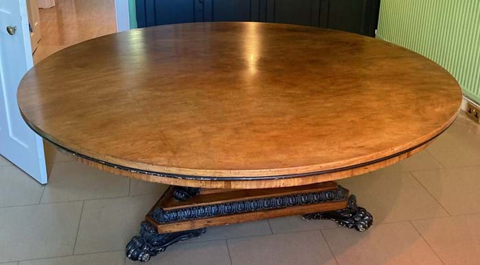 Early 19th century breakfast table