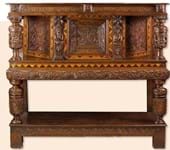 Cupboard love: 17th century English oak court cupboard is the star of Yorkshire sale