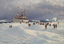 Painting inspired by icy adventures sails into Stuttgart auction